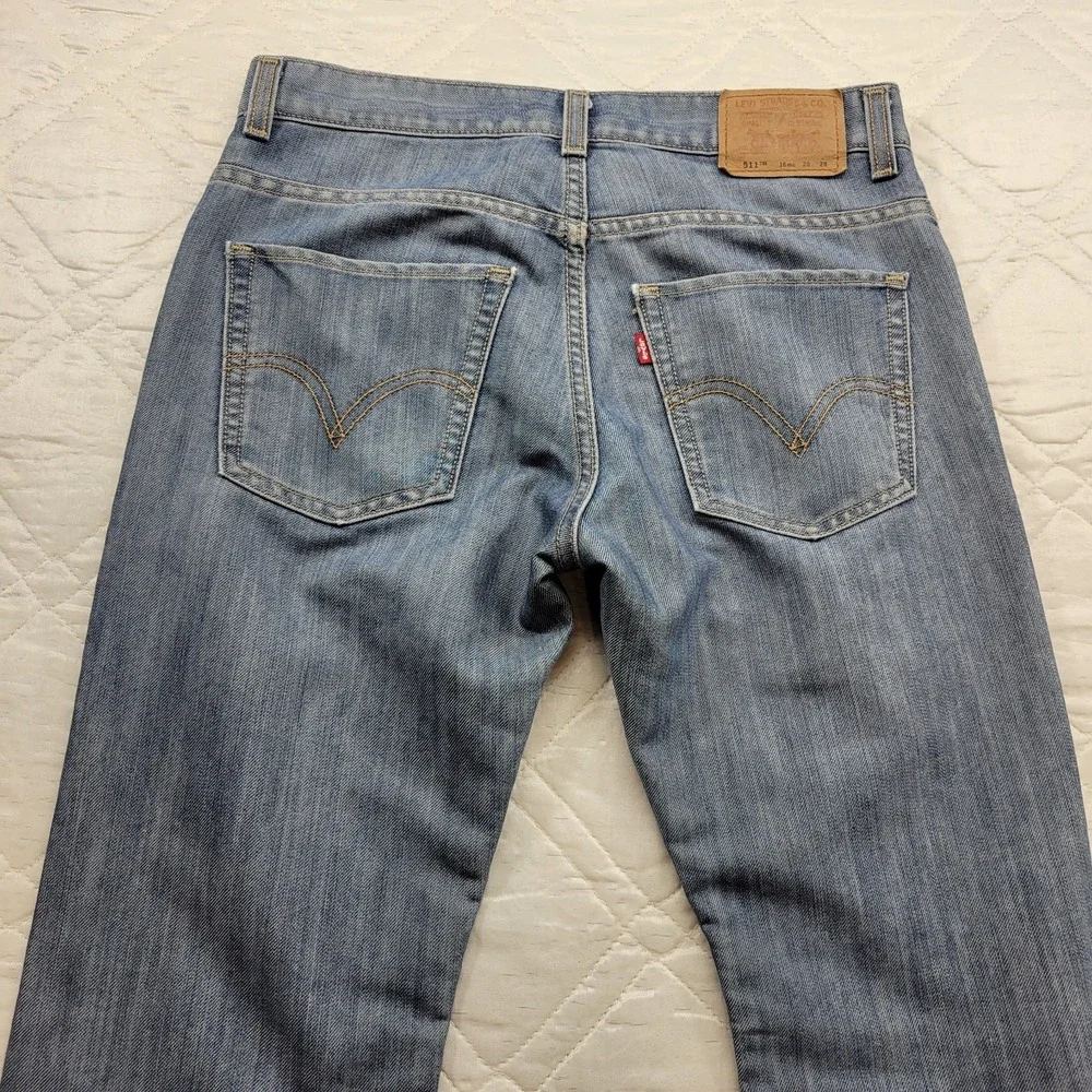 LEVI'S Red Tab 511 skinny blue jeans size 16R